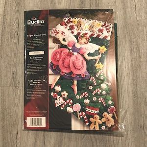 NEW Bucilla Felt Christmas Stocking Kit, Sugarplum Fairy